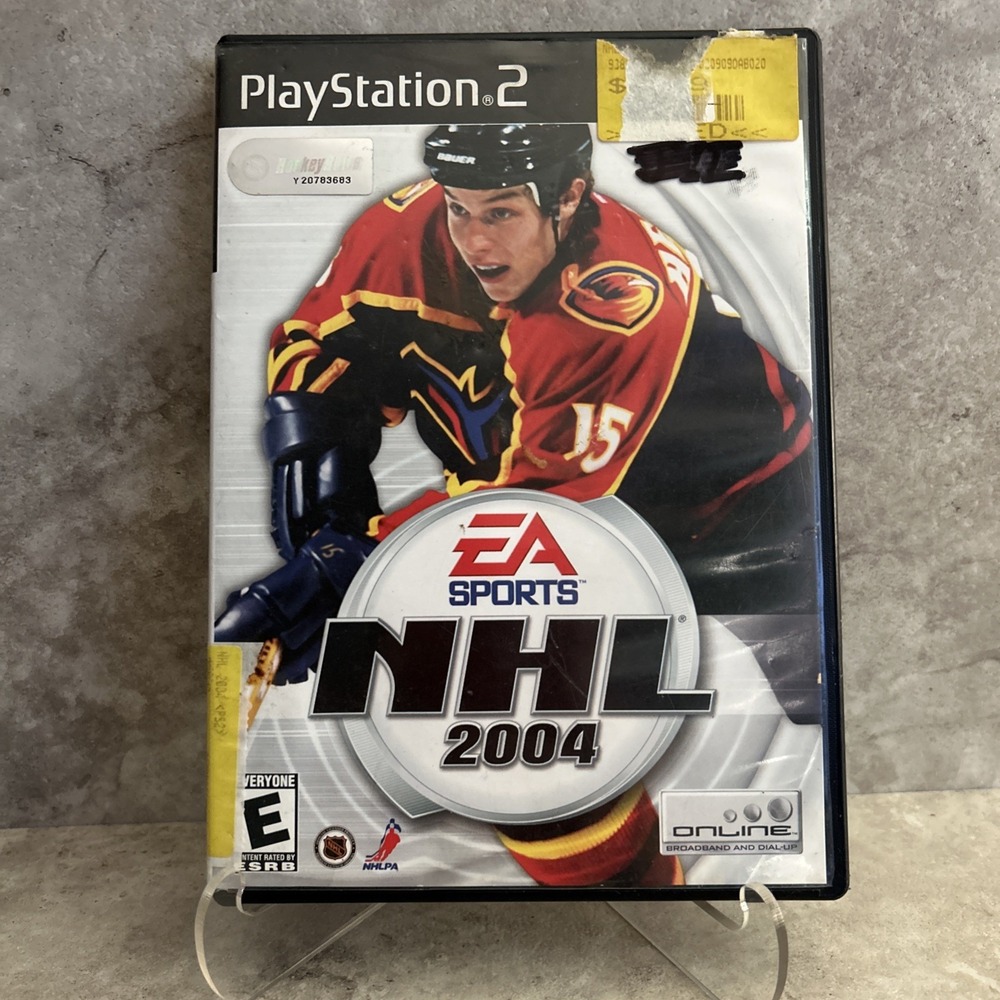 NHL 2004 HOCKEY PS2 VIDEO GAME SONY PLAYSTATION 2 WITH BOX NO MANUAL